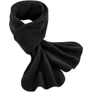 Beechfield Fleece Recycled Winter Scarf (One Size) (Black)