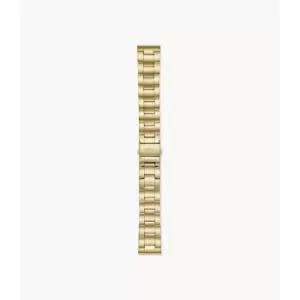 Fossil Mens 22Mm Three-Row Gold-Tone Stainless Steel Bracelet - Gold