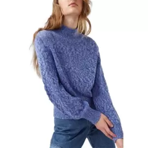 French Connection Lora Knits Mock Neck Jumper - Blue