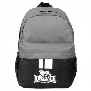 Lonsdale Pocket Backpack - Black/Charcoal