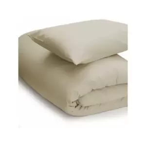 Belledorm Easycare Polycotton Percale 200 Thread Count Duvet Cover, Mushroom, King