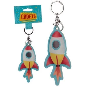 Leatherette Space Cadet Keyring