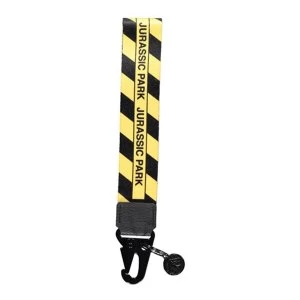 Universal - Striped Webbing Keychain - Black/Yellow