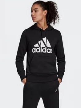 adidas Badge of Sport Overhead Hoodie - Black Size M Women