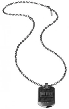 Police Men In Black Dog Tag Necklace 26400PSUB/01 Jewellery