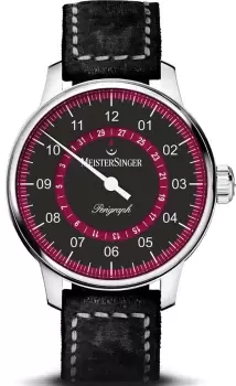 MeisterSinger Watch Perigraph Burgundy