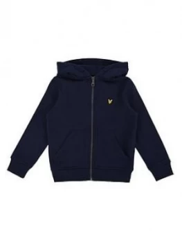 Lyle & Scott Boys Classic Zip Through Hoody, Navy, Size 6-7 Years