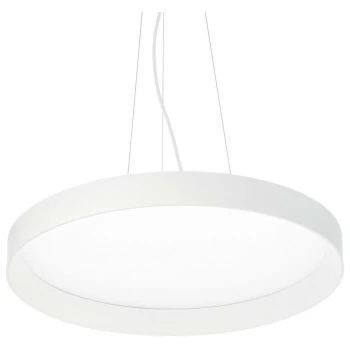 Ideal Lux Lighting - Ideal Lux Decorative Round Hanging Pendant White, 4000K