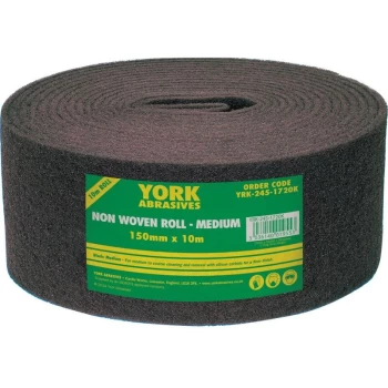 150MMX10M Non-woven Roll Medium Black - York