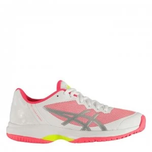 Asics Gel-Court Speed Ladies Tennis Shoes - White/Pink