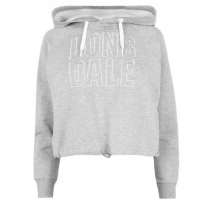 Lonsdale Toggle OTH Hoodie Ladies - Grey Marl