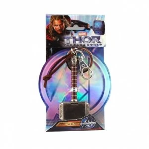 Marvel Thor Hammer Coloured Pewter Key Chain