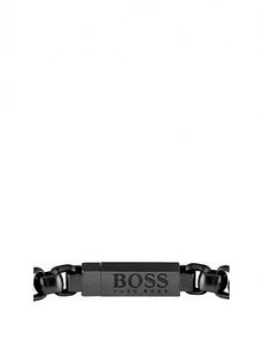 Hugo Boss ID Black IP Name Tag logo Bracelet