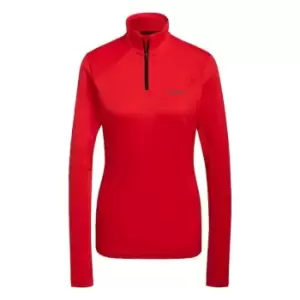 adidas Terrex Everyhike Half-Zip Fleece Jacket Womens - Red