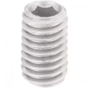 Toolcraft Hexagonal Socket Grub Screws DIN 913 Polyamide M5 x 10mm...