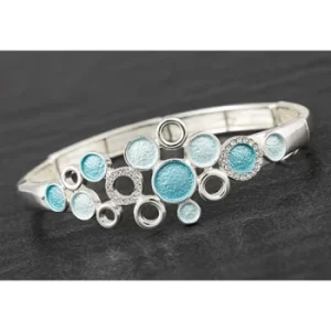 Pastel Tones Aqua Circles Bracelet