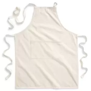 Westford Mill Adults Unisex Cotton Craft Apron (One Size) (Natural)