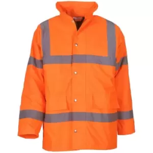 Mens Hi-Vis Road Safety Jacket (Pack of 2) (m) (Hi Vis Orange) - Hi Vis Orange - Yoko