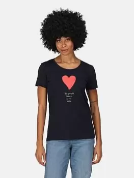 Regatta Filandra Vii SS T Shirt, Navy, Size 20, Women