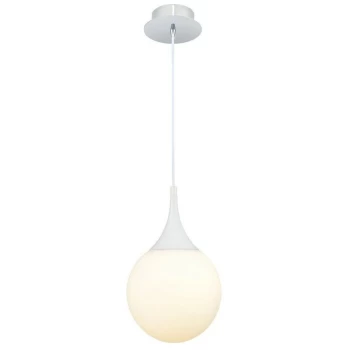 Maytoni Lighting - Dewdrop Globe Ceiling Pendant Lamp White, 1 Light, E27