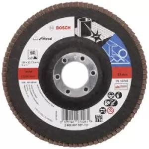 Bosch Accessories 2608607327 X571 Flap disc Diameter 125mm Bore diameter 22.33mm Steel