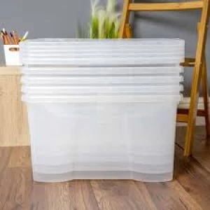 Wham Crystal 60L Box and Lid 5pk