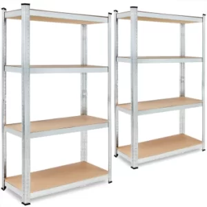 Heavy Duty Shelving 2Pcs Set 160x90x40cm Galvanized 700kg