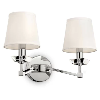 Maytoni Lighting - Maytoni Classic - Beira Classic Beira 2 Light Nickel Wall Lamp with Shades