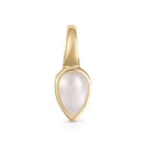 JG Signature Gold Plated June Birthstone Teardrop Pendant Charm