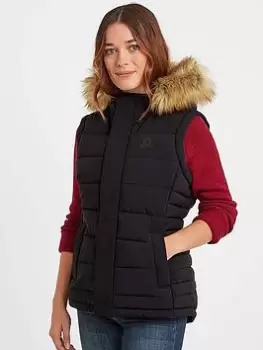 TOG24 Cowling Polyfill Gilet, Black, Size 14, Women