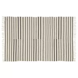 Interiors By Ph Cotton Horizontal Stripe Rug