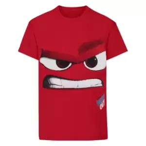 Disney Official Childrens/Kids Inside Out Anger T-Shirt (3-4 Years) (Red)