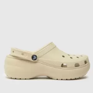 Crocs Natural Classic Platform Sandals