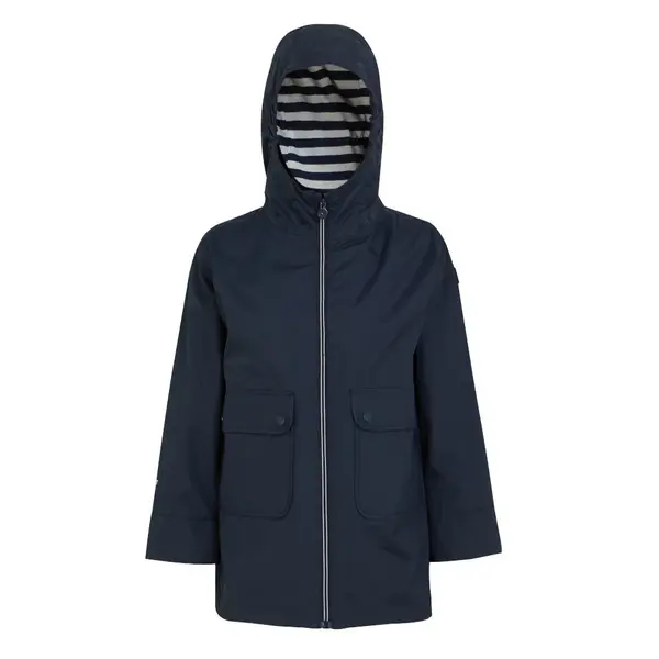 Regatta Girls Beylina Full Zip Waterproof Breathable Coat 15-16 Years NAVY RKW297G-540-15