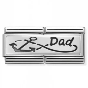 Nomination CLASSIC Silvershine Double Link Infinity Dad Charm...