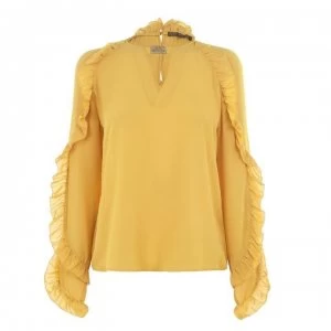 Biba Eyelash Fila Top - Yellow