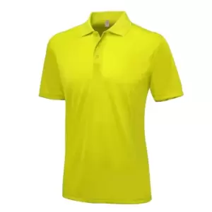 AWDis Just Cool Mens Smooth Short Sleeve Polo Shirt (S) (Sun Yellow)