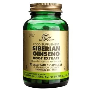 Solgar Siberian Ginseng Root Extract Vegetable Capsules 60 Veg Caps