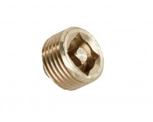 Wickes Brass Radiator Vent Plug - 15mm