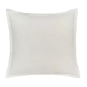 Morris and Co Pure Linen Cotton Square Pcase White - Grey