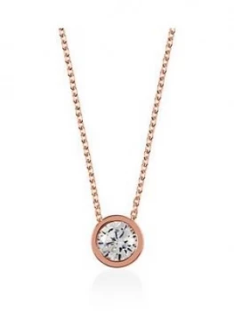 Radley Rose Gold Crystal Pendant Necklace