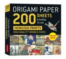 Origami Paper 200 sheets Hokusai Prints 6" (15 cm) : Tuttle Origami Paper: Double-Sided Origami Sheets Printed with 12 Different Designs (Instructions