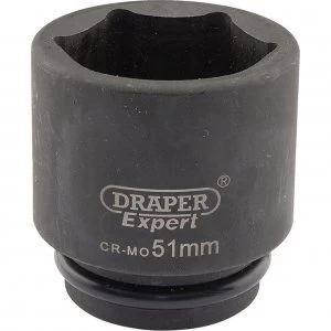 Draper Expert 3/4" Drive Hexagon Impact Socket Metric 3/4" 51mm