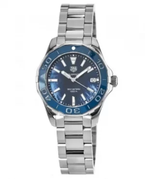 Tag Heuer Aquaracer Lady 300M 35MM Blue Mother of Pearl Dial Ladies Watch WAY131S.BA0748