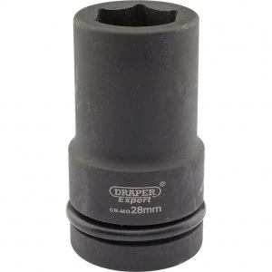 Draper Expert 1" Drive Deep Hexagon Impact Socket Metric 1" 28mm