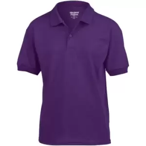 Gildan DryBlend Childrens Unisex Jersey Polo Shirt (M) (Purple)