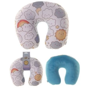 Kawaii Weather Design Handy Travel Pillow