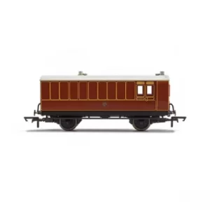 Hornby LB&amp;SCR 4 Wheel Coach Brake Baggage Model