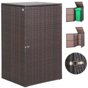 Wheelie Bin Storage Box Polyrattan Screen Shed Hider Hideaway for Rubbish Bins