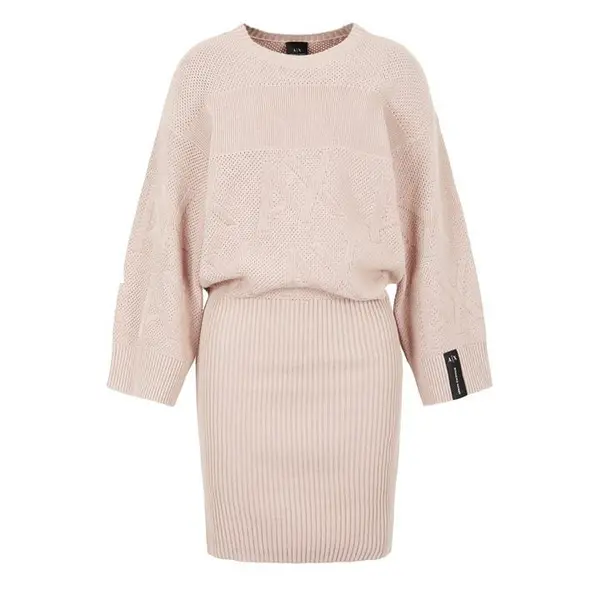 Armani Exchange Knitted Dress - Pink 8